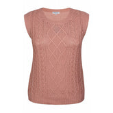 Zhenzi Sleeveless Pullover in Salmon