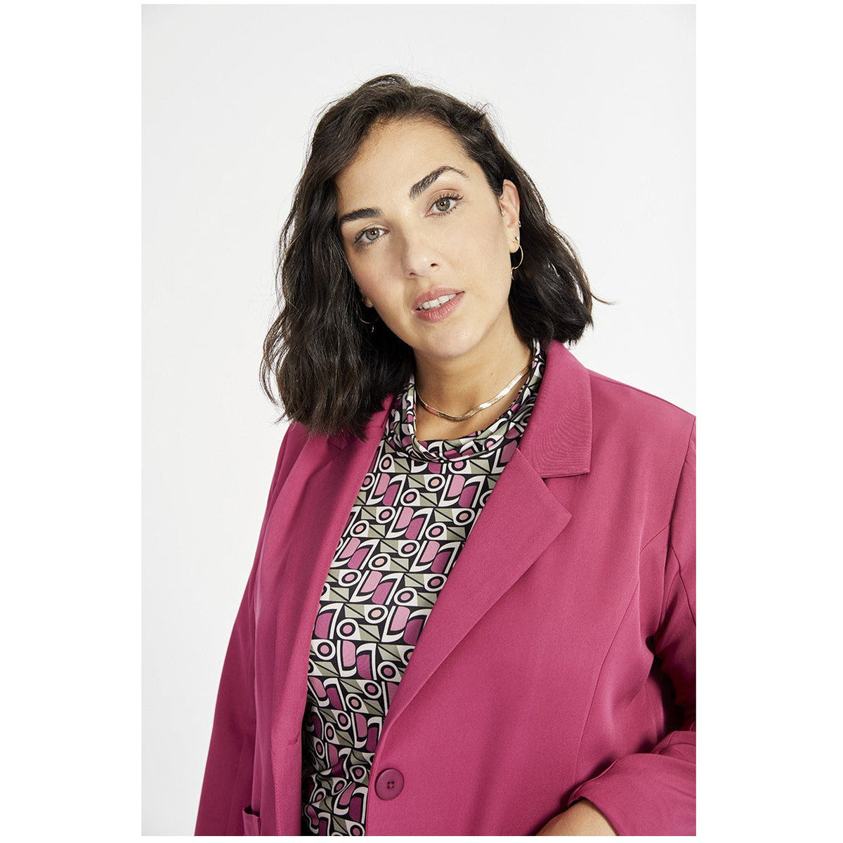 SPG Tailored Blazer in Pink - Wardrobe Plus
