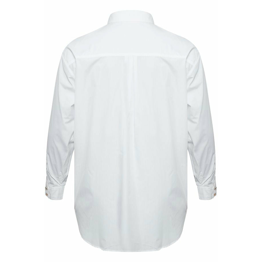 Kaffe Curve Clone White Shirt - Wardrobe Plus