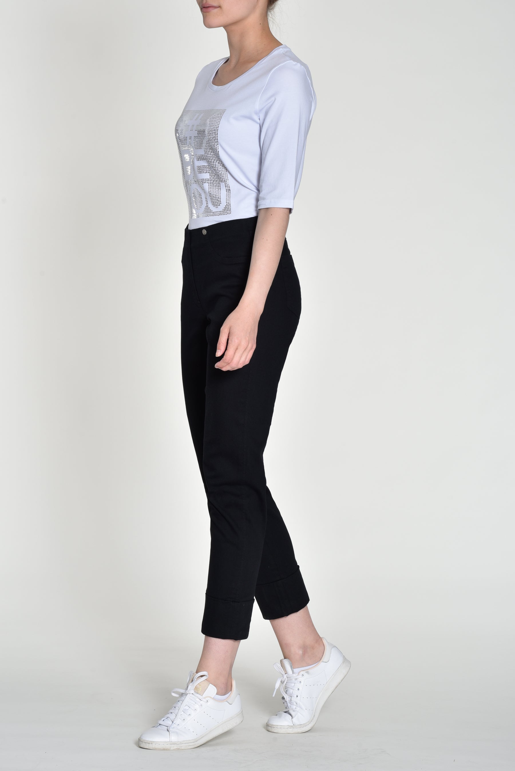 Robell 7/8ths Jeans Black