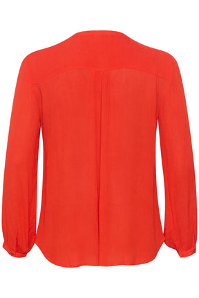 Kaffe Curve Ami Blouse in Red