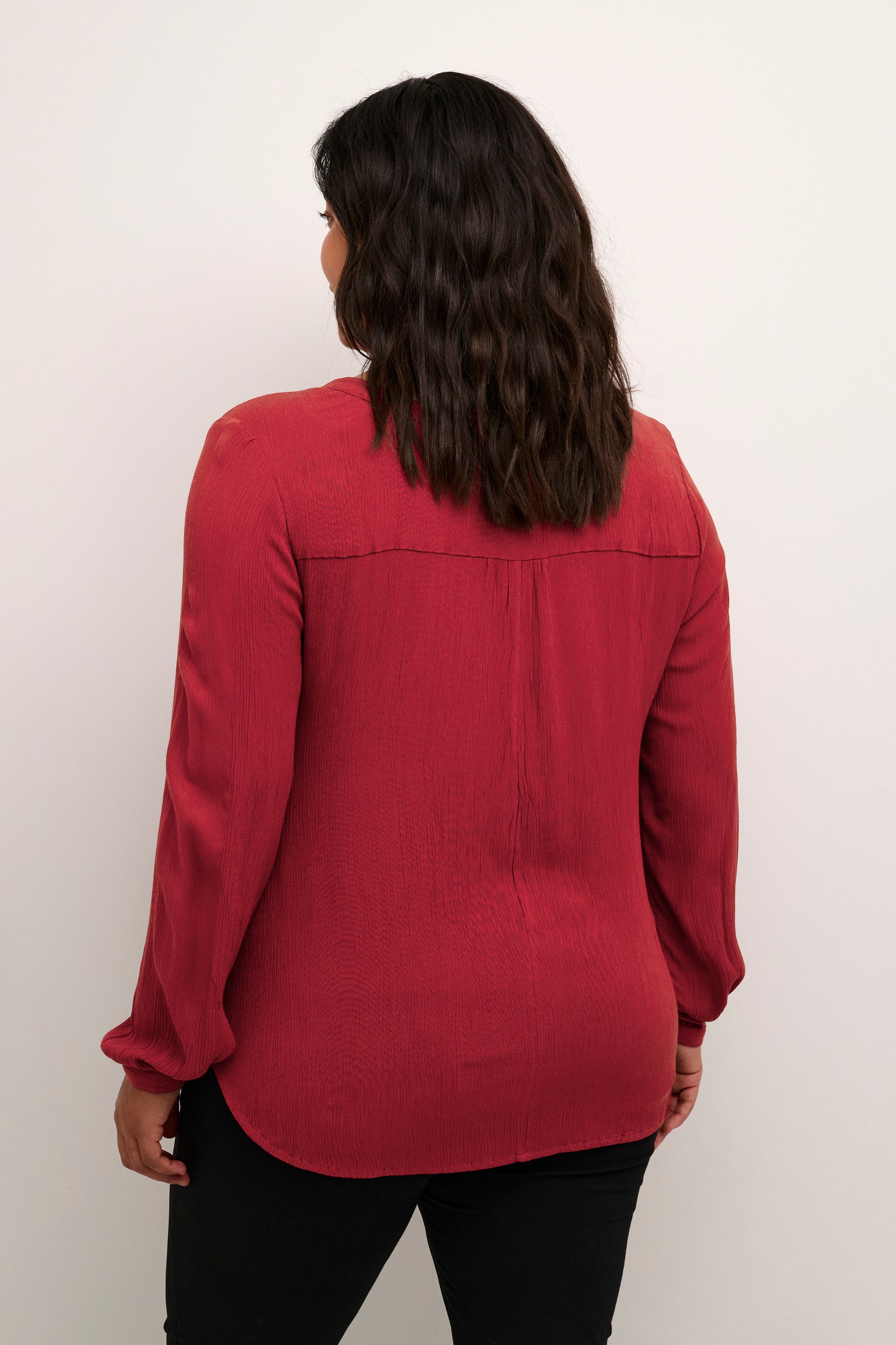 Kaffe Curve Cami Blouse in Red