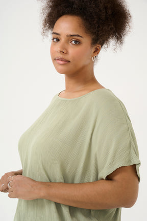 Kaffe Curve Stanley Blouse in Light Green