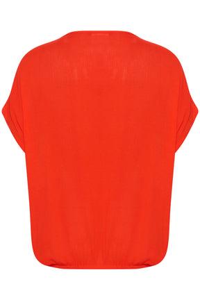 Kaffe Curve Stanley Blouse in Red