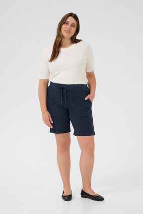Kaffe Curve Nana Shorts in Navy