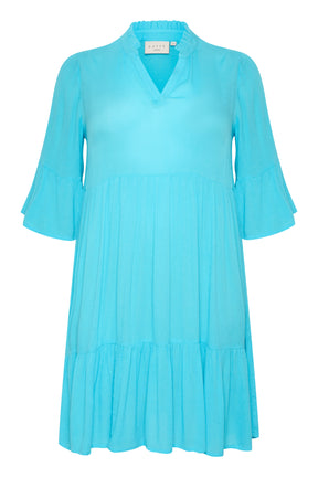 Kaffe Curve Mariana Dress in Turquoise