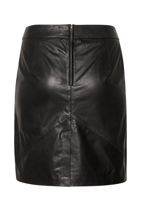 Kaffe Curve Cattia Leather Skirt