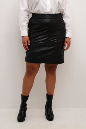 Kaffe Curve Cattia Leather Skirt