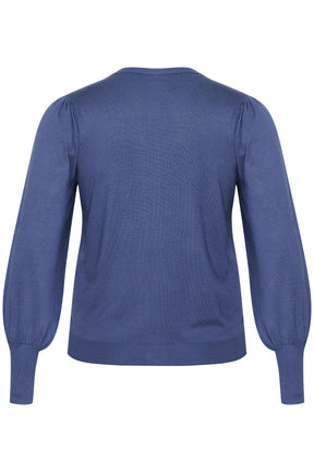 Kaffe Curve Lazzy Cardigan in Indigo