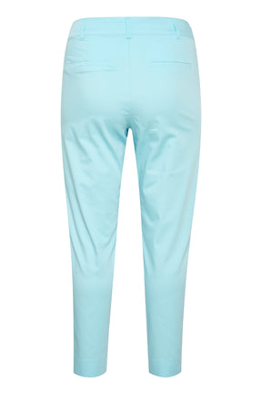 Kaffe Curve Leana Chino Pants in Aqua