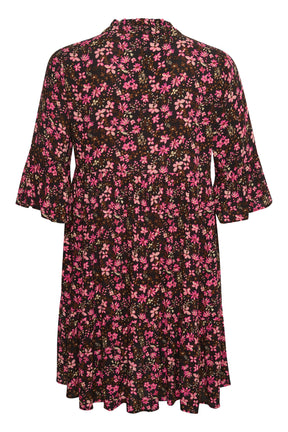 Kaffe Ami Dress in Pink Flower