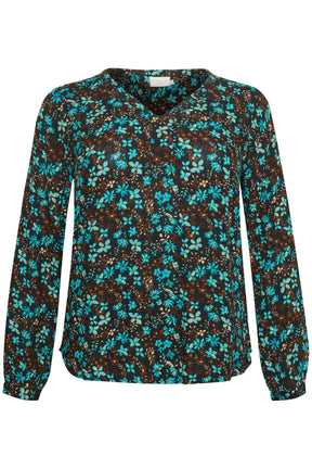 Kaffe Curve Ami Blue Blouse