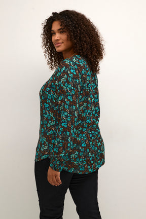 Kaffe Curve Ami Blue Blouse