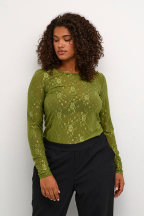 Kaffe Curve Niko Top in Green