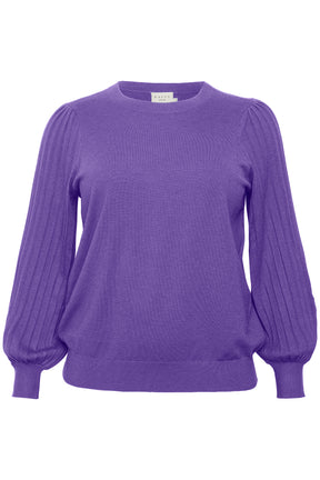Kaffe Curve Loni Knit Pullover in Purple