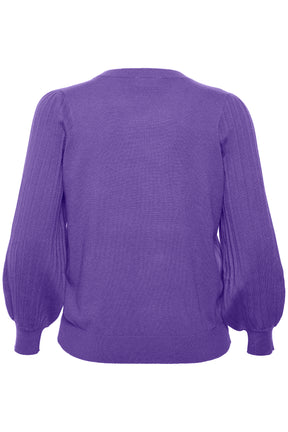 Kaffe Curve Loni Knit Pullover in Purple