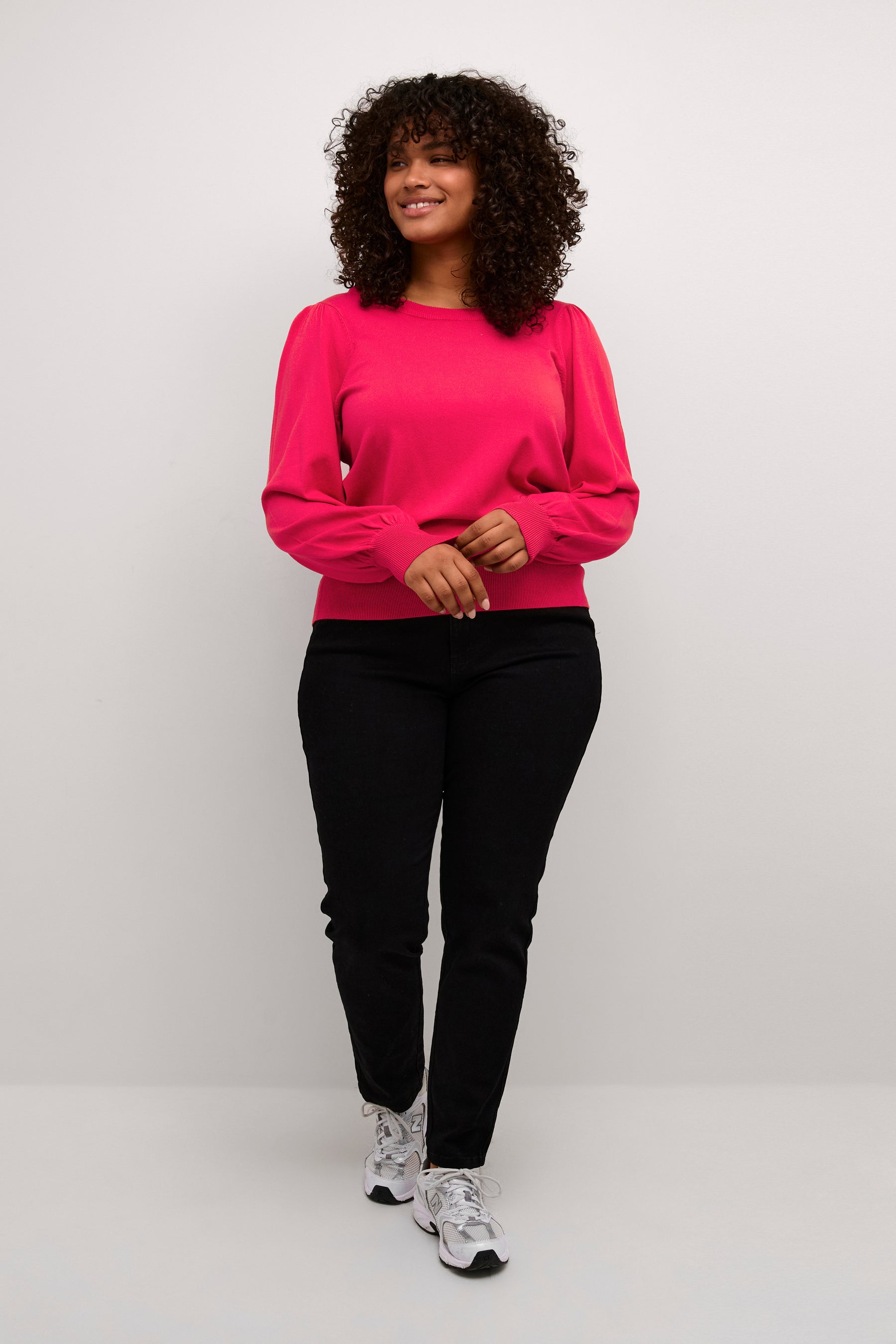 Kaffe Curve Miana Pullover in Pink