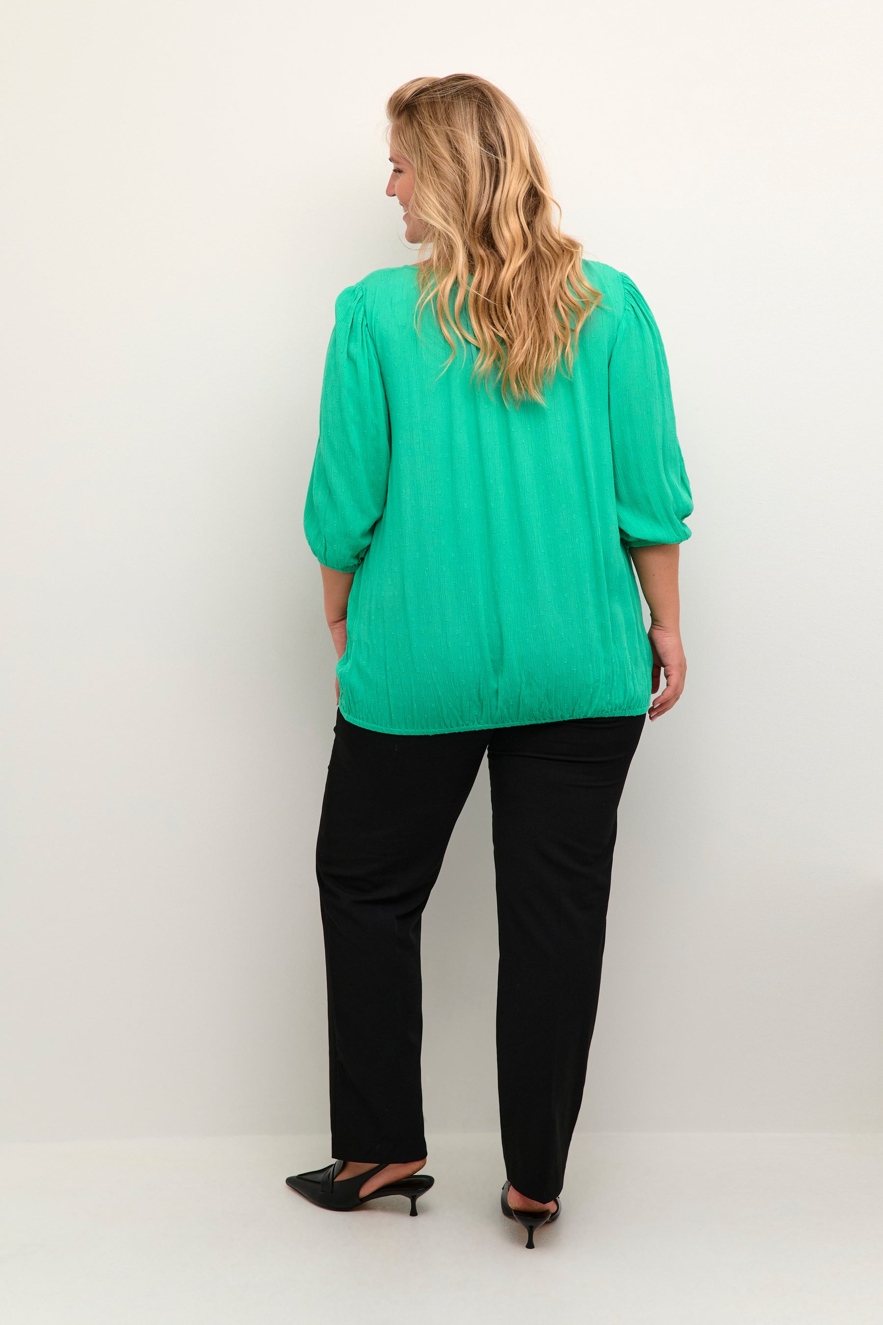 Kaffe Curve Willina Blouse in Green