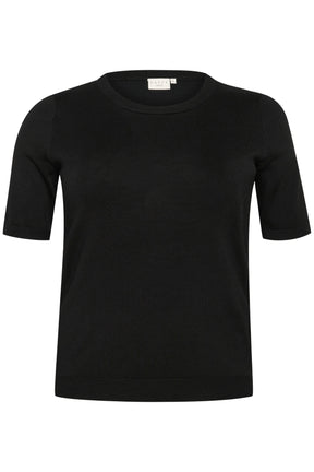 Kaffe Curve Lizzy Knit Top in Black