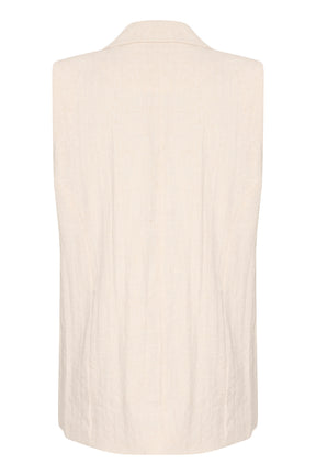 Kaffe Curve Niella Waistcoat in Beige