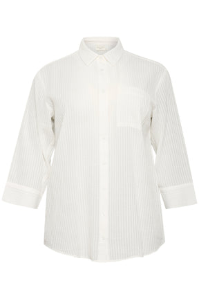 Kaffe Curve Alana Shirt in Cream