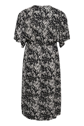 Kaffe Curve Ami Dress in Snake Print
