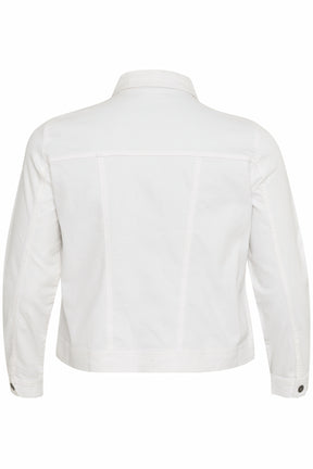Kaffe Curve White Denim Jacket