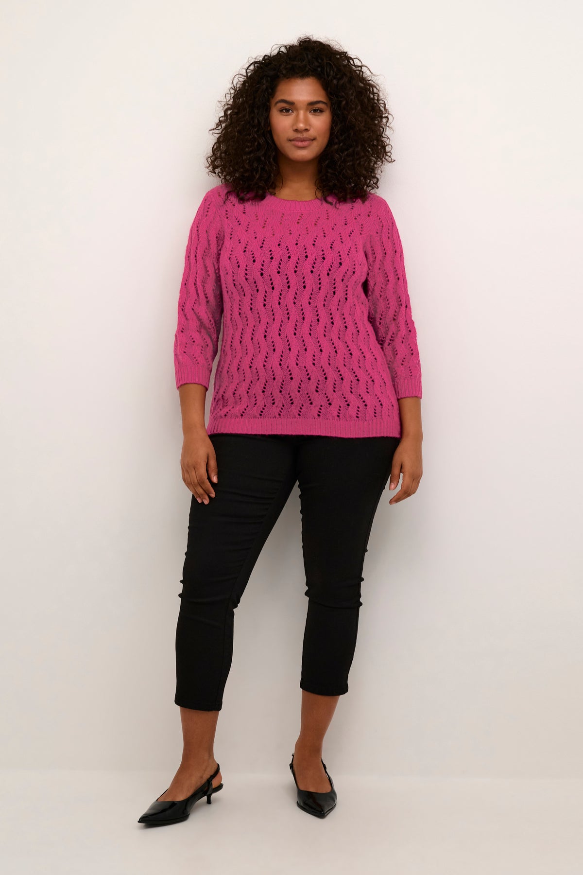 Kaffe Curve Lana Knit in Pink\