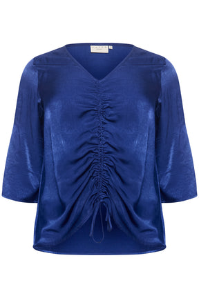 Kaffe Curve Membe Blouse in Blue