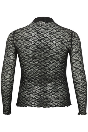 Kaffe Curve Jolina Lace Top in Black