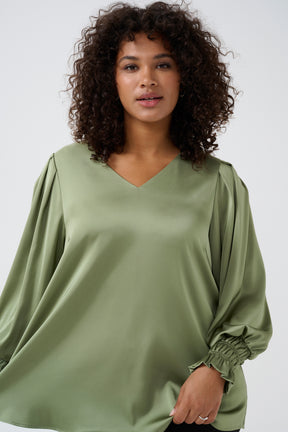 Kaffe Curve Hilla Blouse in Green