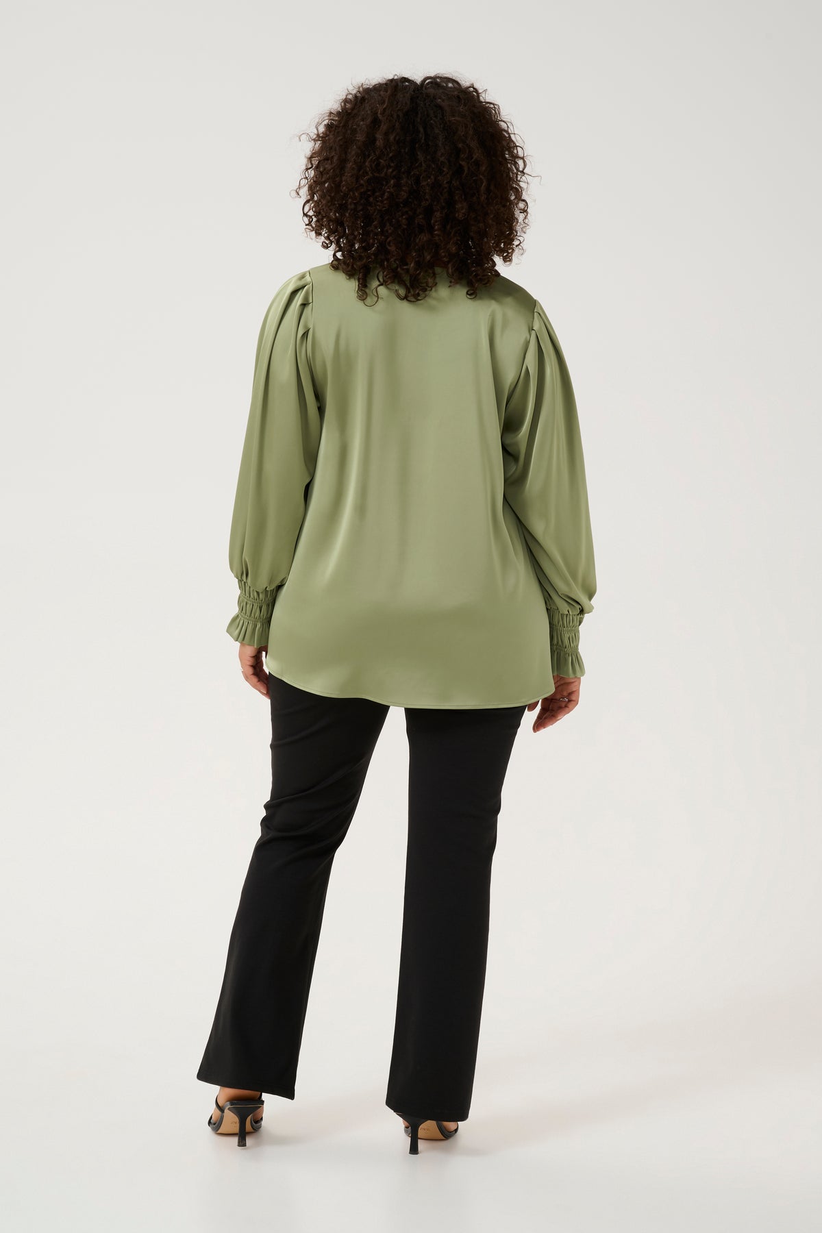 Kaffe Curve Hilla Blouse in Green