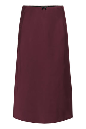 Kaffe Curve Hilla Skirt in Wine