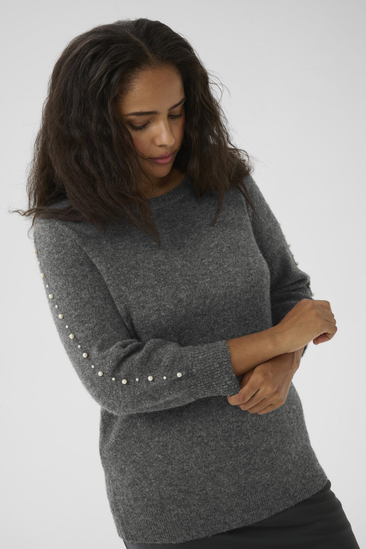 Kaffe Curve Letty Jumper in Grey