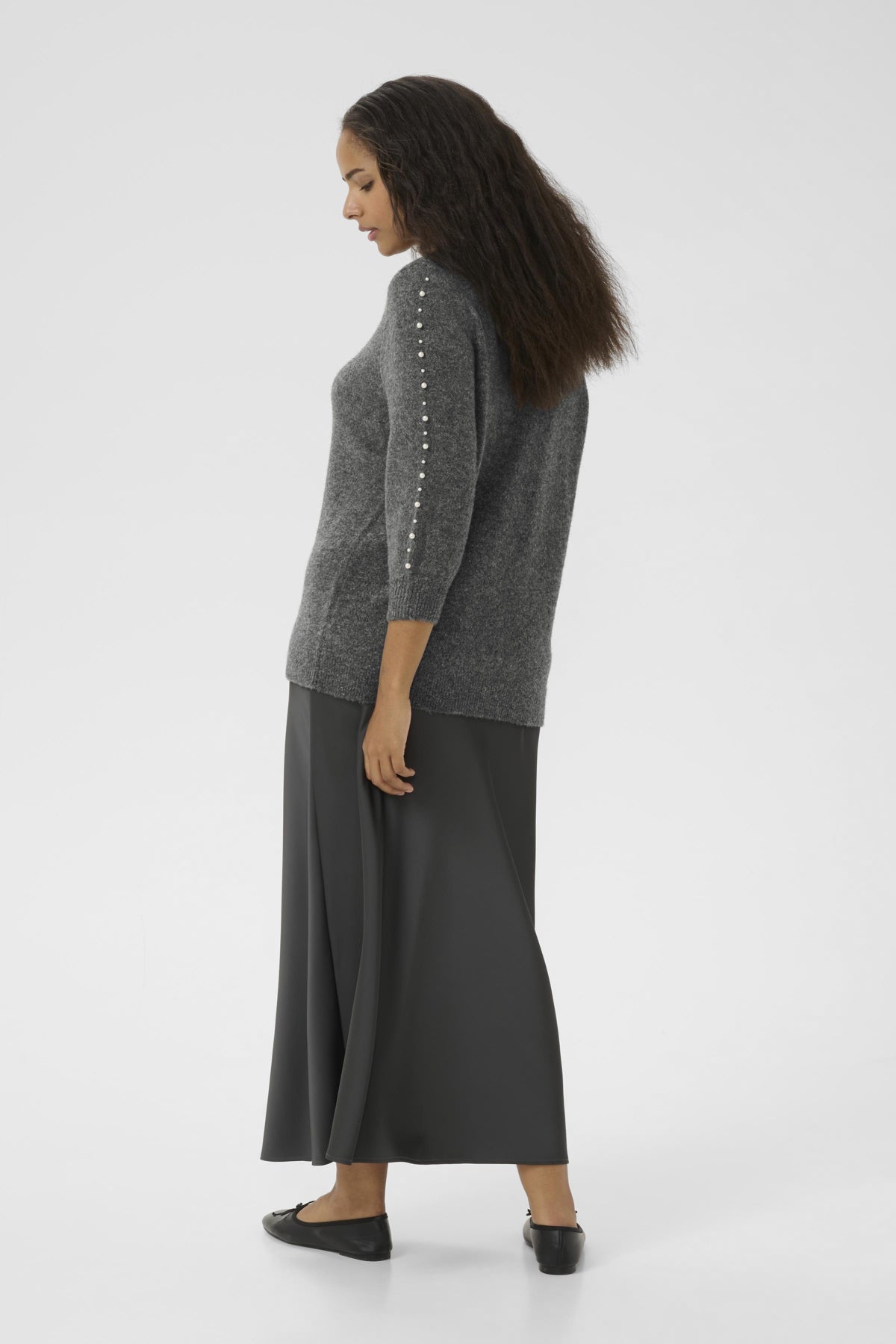 Kaffe Curve Letty Jumper in Grey