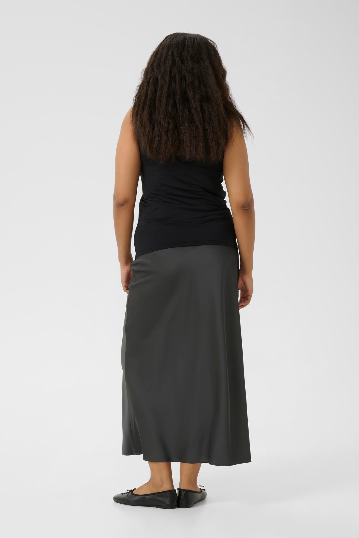 Kaffe Curve Erina Vest Top in Black