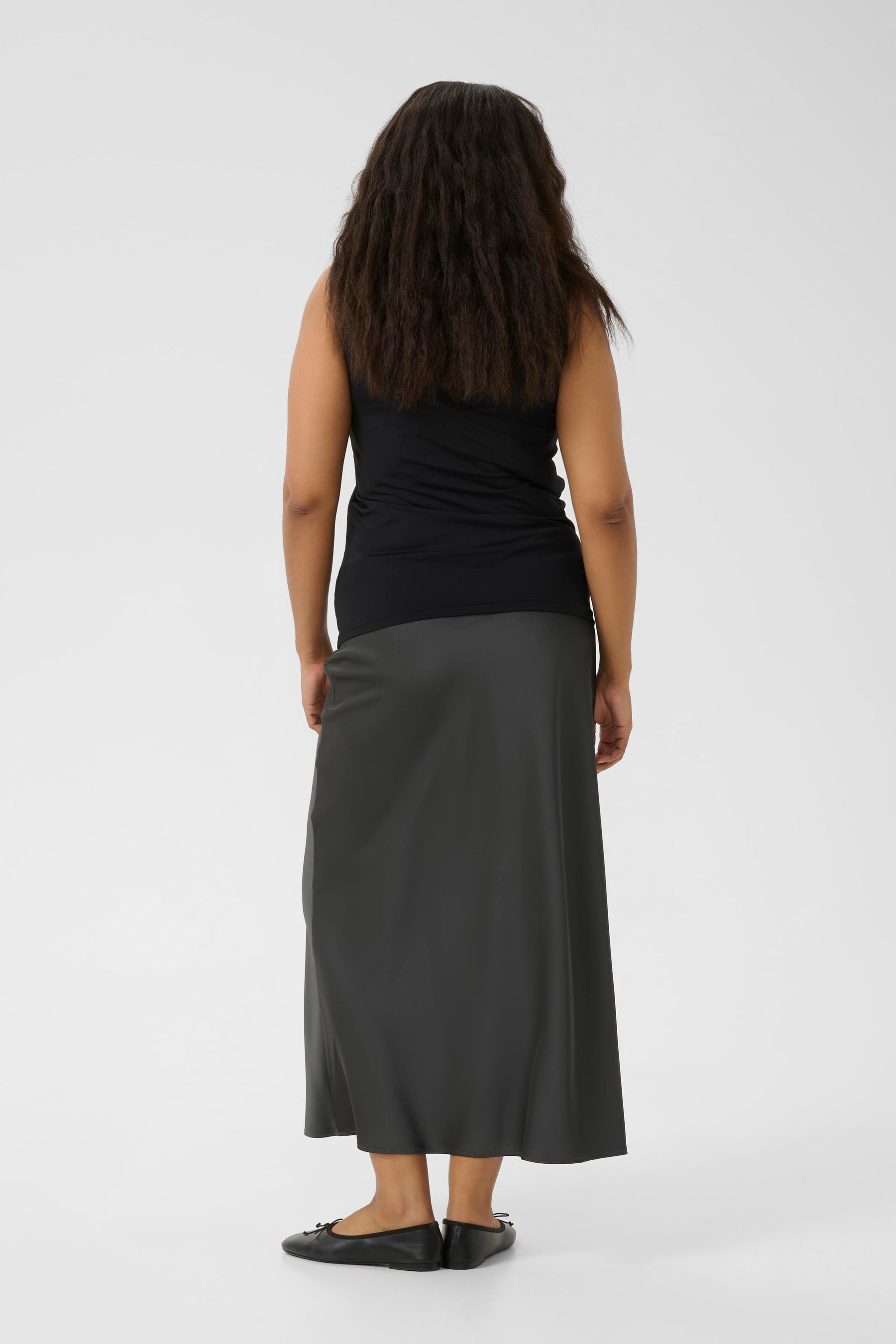 Kaffe Curve Erina Vest Top in Black