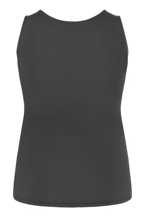 Kaffe Curve Erina Vest Top in Charcoal