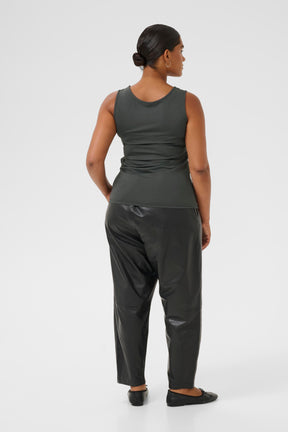 Kaffe Curve Erina Vest Top in Charcoal