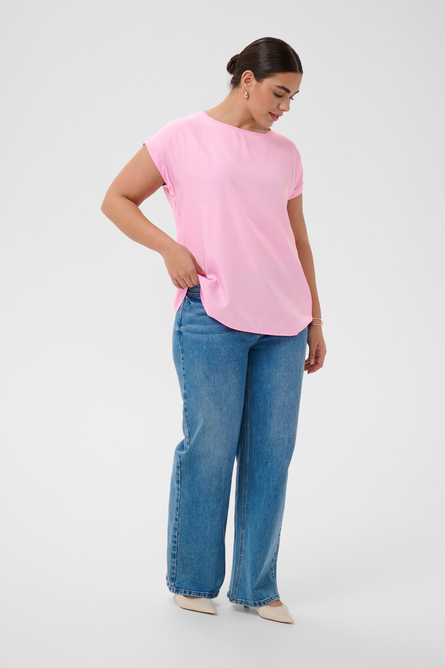 Kaffe Curve Milia Blouse in Pink
