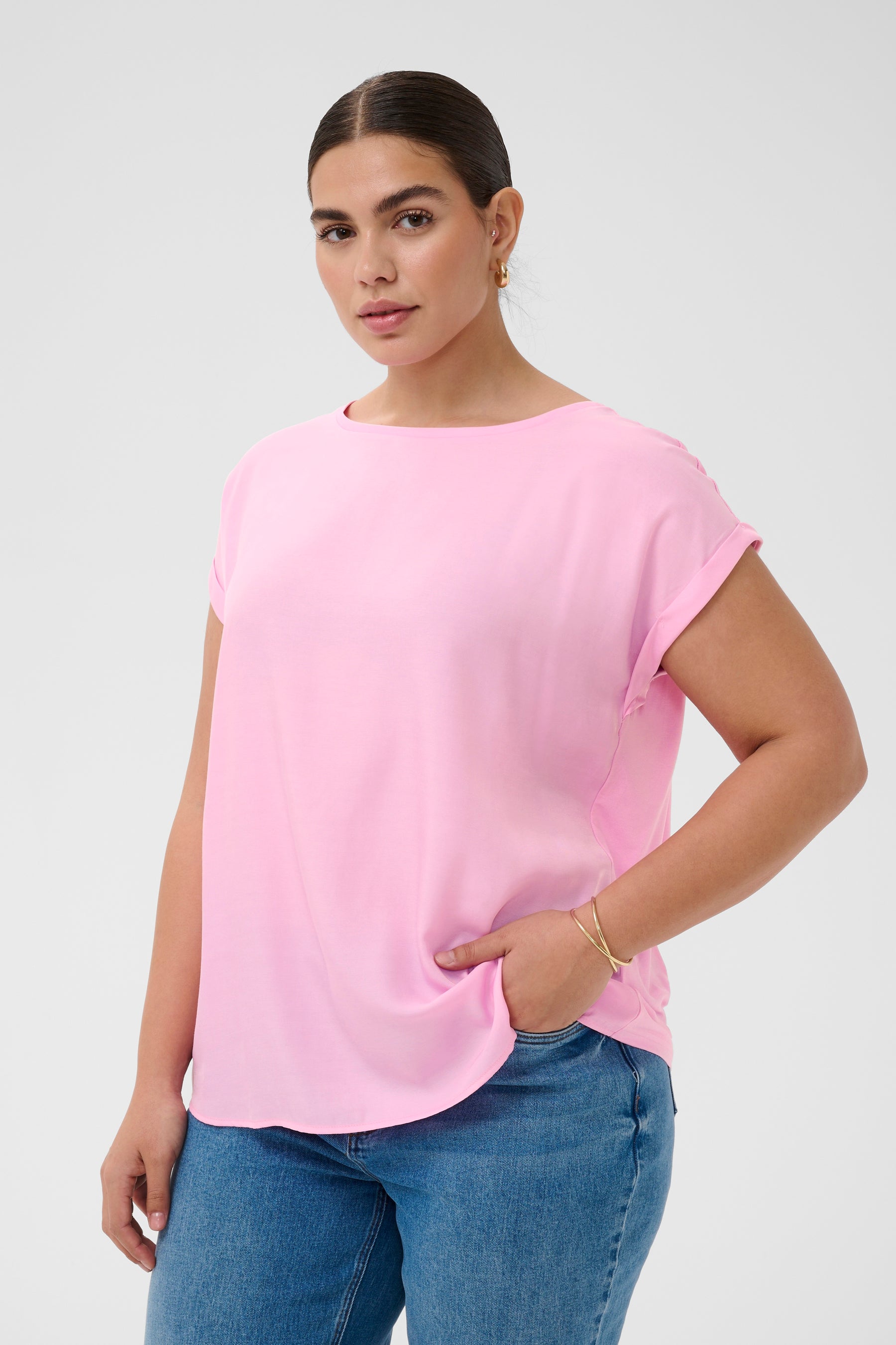 Kaffe Curve Milia Blouse in Pink