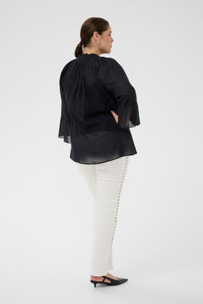 Kaffe Curve Flori Blouse in Black