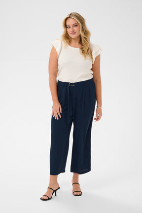 Kaffe Curve Ilia Trousers in Navy
