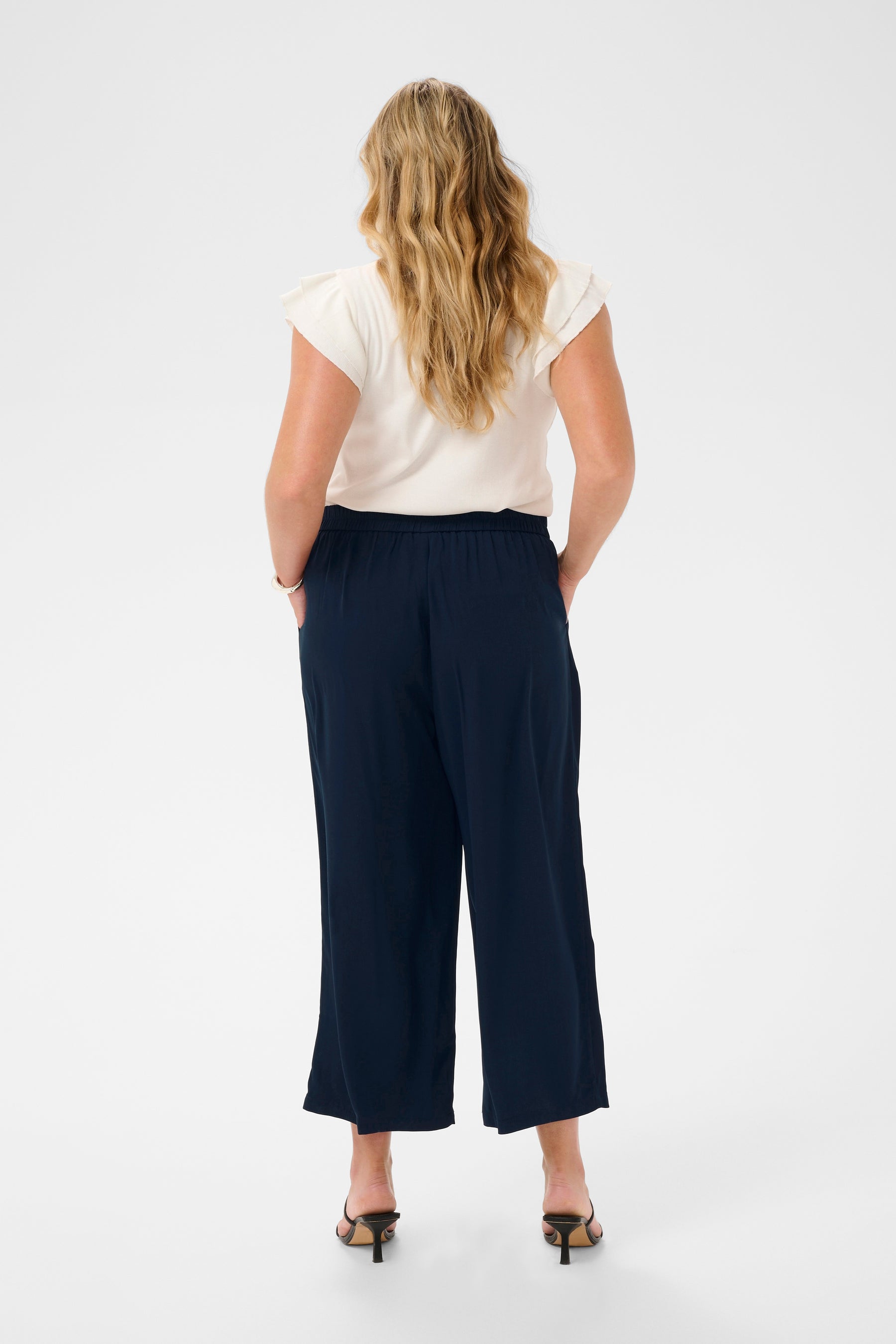 Kaffe Curve Ilia Trousers in Navy