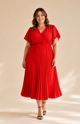 Daphne Dress in Red