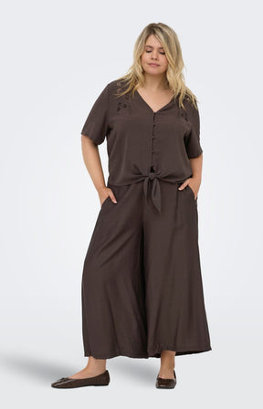 Only Carmakoma Joanna Trousers in Brown