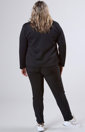 Magna Button Jacket in Black
