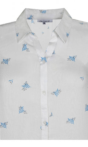 Zhenzi Georgia Shirt in White
