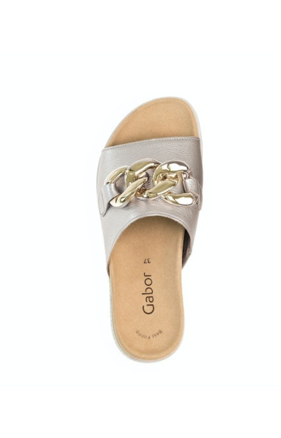 Gabor Chain Sandal in Gold
