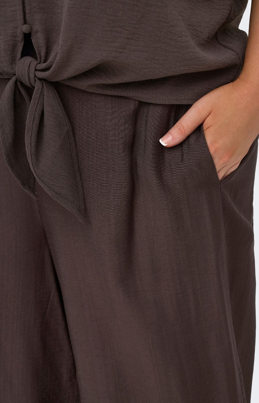 Only Carmakoma Joanna Trousers in Brown
